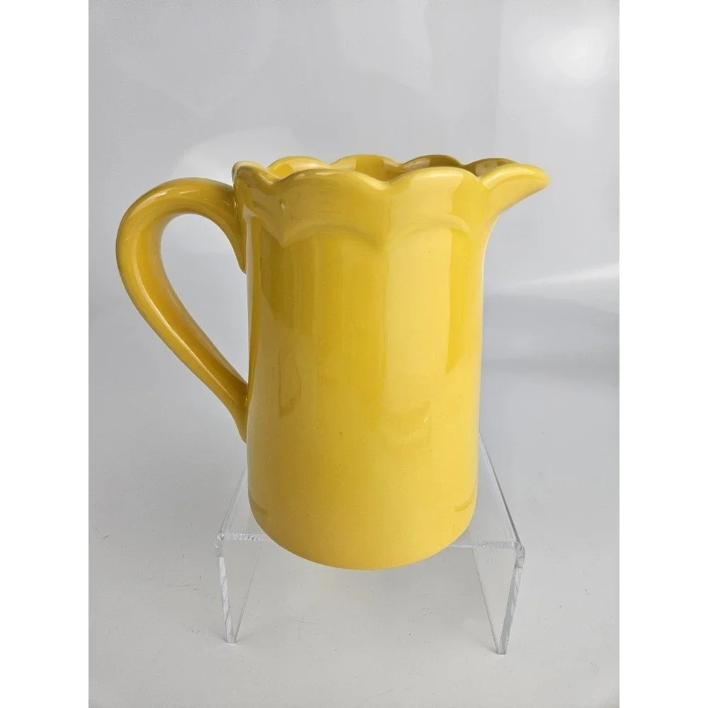 Chocolat Delespaul French Advertising‎ Small Pitcher Yellow France